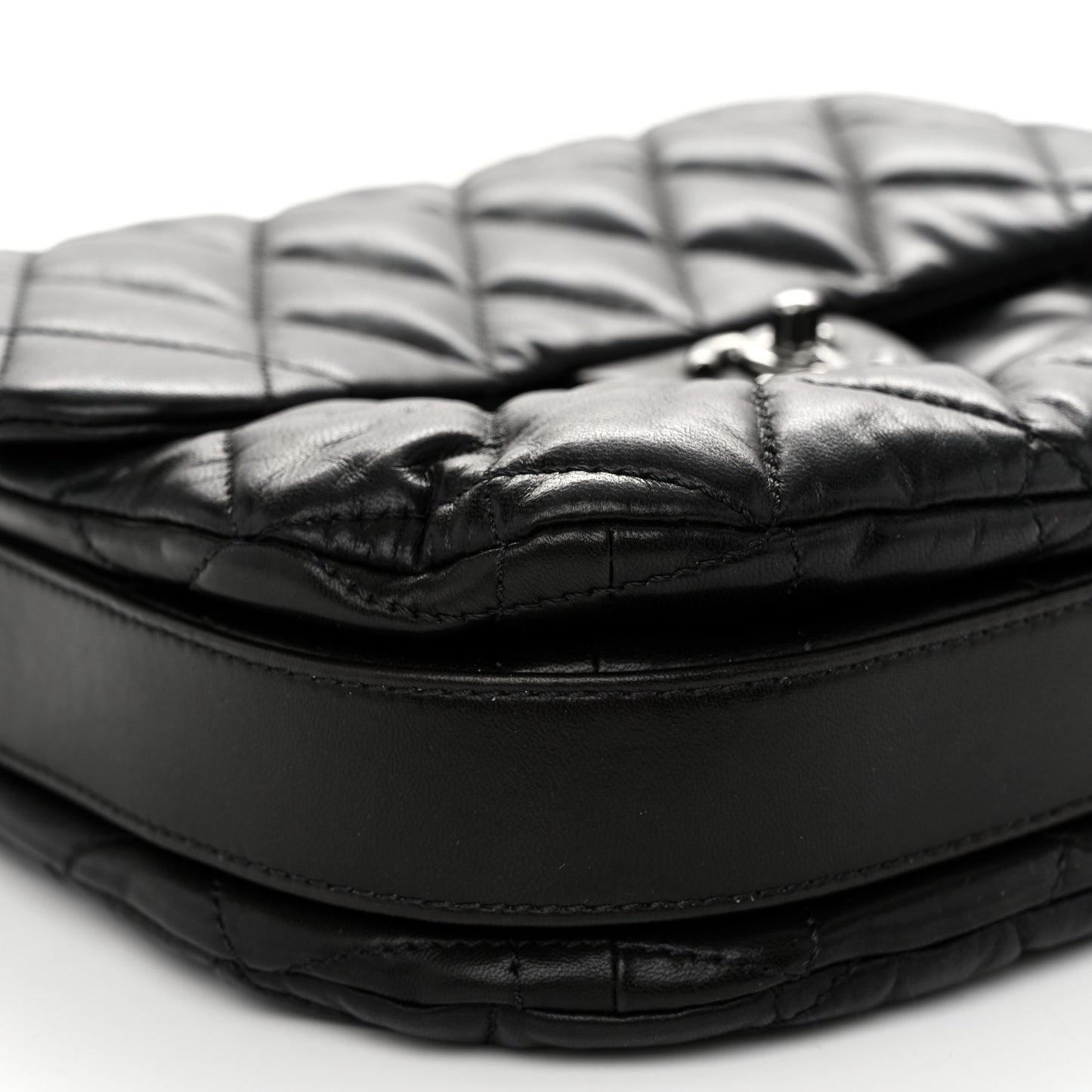 Lambskin Quilted Large Chanel 3 Flap Black