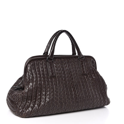 Bottega Veneta Nappa Intrecciato New Bond Satchel Ebano 3 of 11