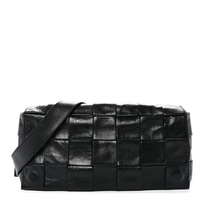 Bottega Veneta Paper Calfskin Intrecciato Stretch Cassette Black 1 of 12