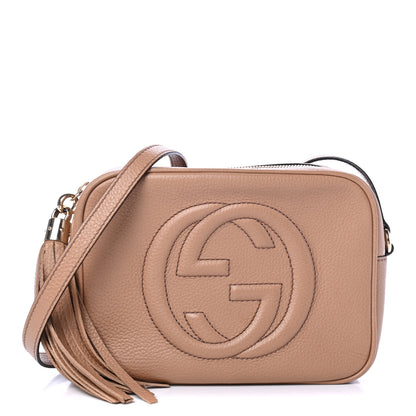Gucci Pebbled Calfskin Small Soho Disco Bag Camelia 1 of 4