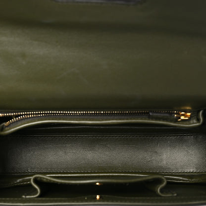 Gucci Shiny Polished Calfskin Medium Bamboo Luscious Green 6 of 11