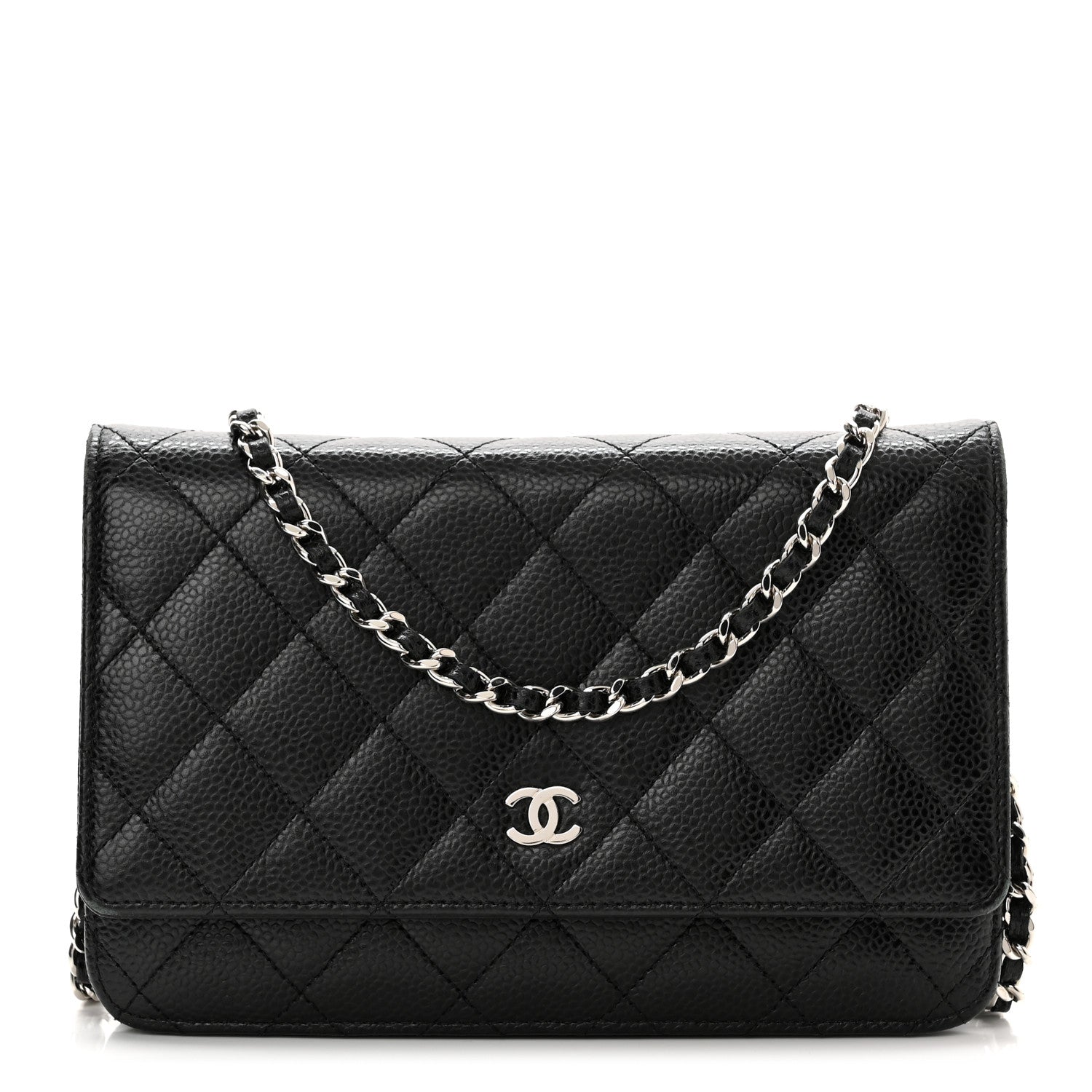 Chanel Caviar Quilted Wallet On Chain WOC Black 1 of 11