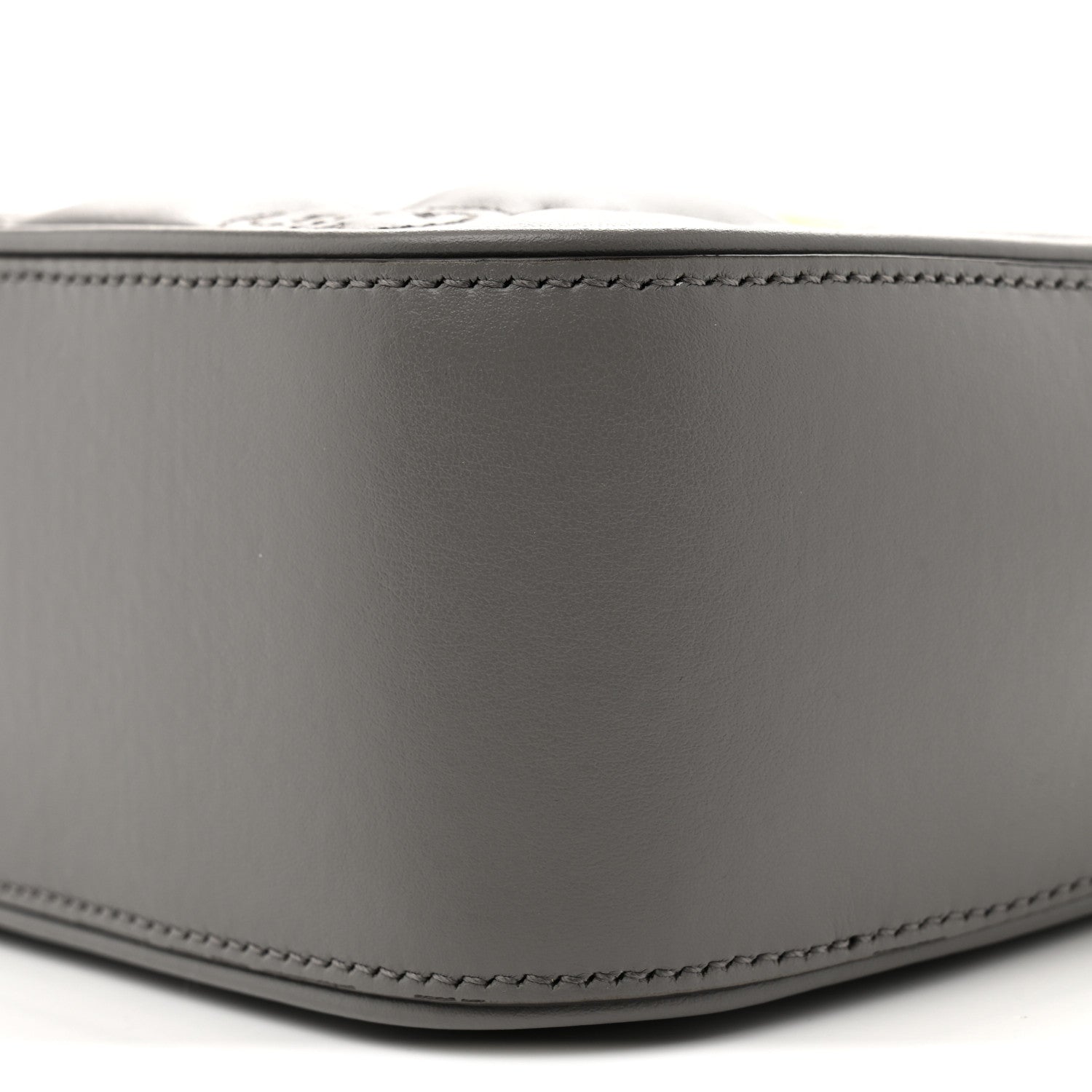 Gucci Calfskin GG Matelasse Shoulder Bag Dusty Grey Natural 10 of 11