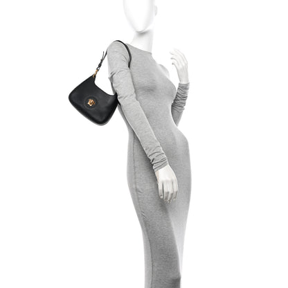 Versace Calfskin La Medusa Small Hobo Crossbody Black 2 of 11