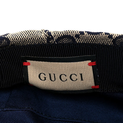 Gucci Monogram Flat Cap XS Navy 7 of 8