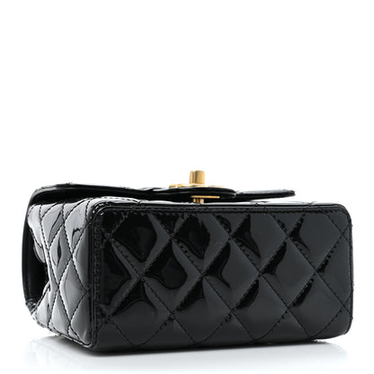 Chanel Patent Calfskin Quilted Mini Square Flap Black 4 of 10