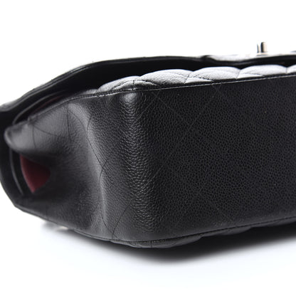 Chanel Caviar Quilted Jumbo Double Flap Black 8 of 9