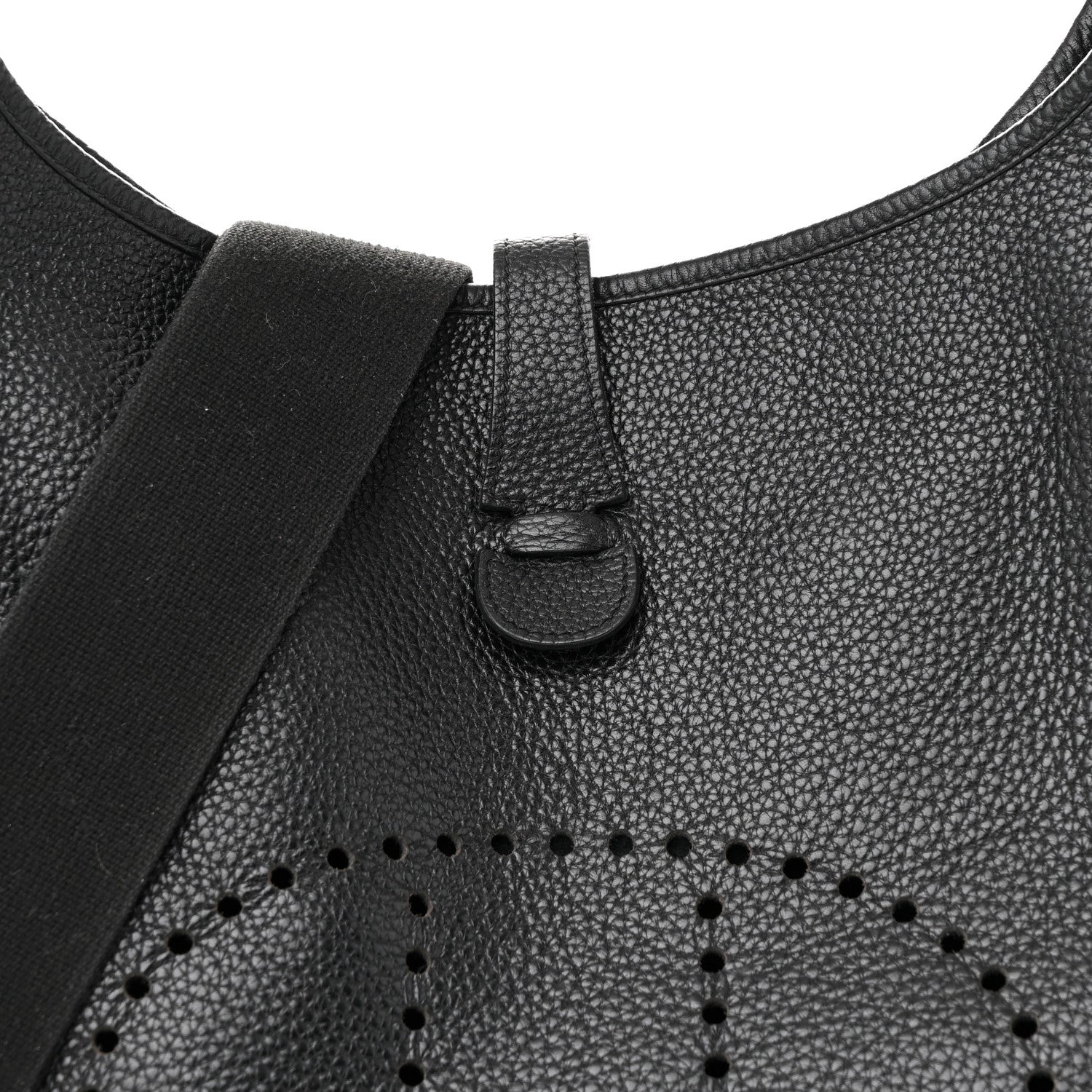 Hermes Taurillon Clemence Evelyne III GM Black 8 of 14