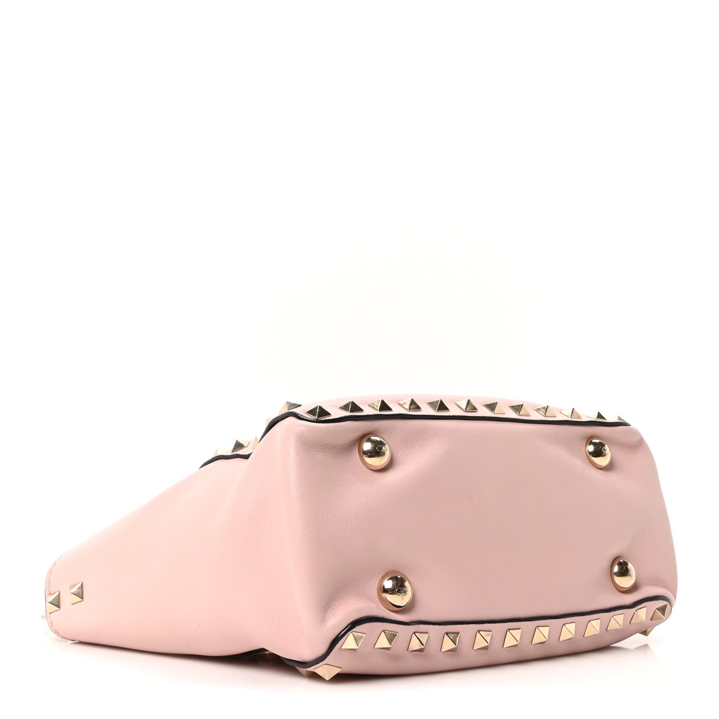 Vitello Mini Rockstud Tote Water Rose