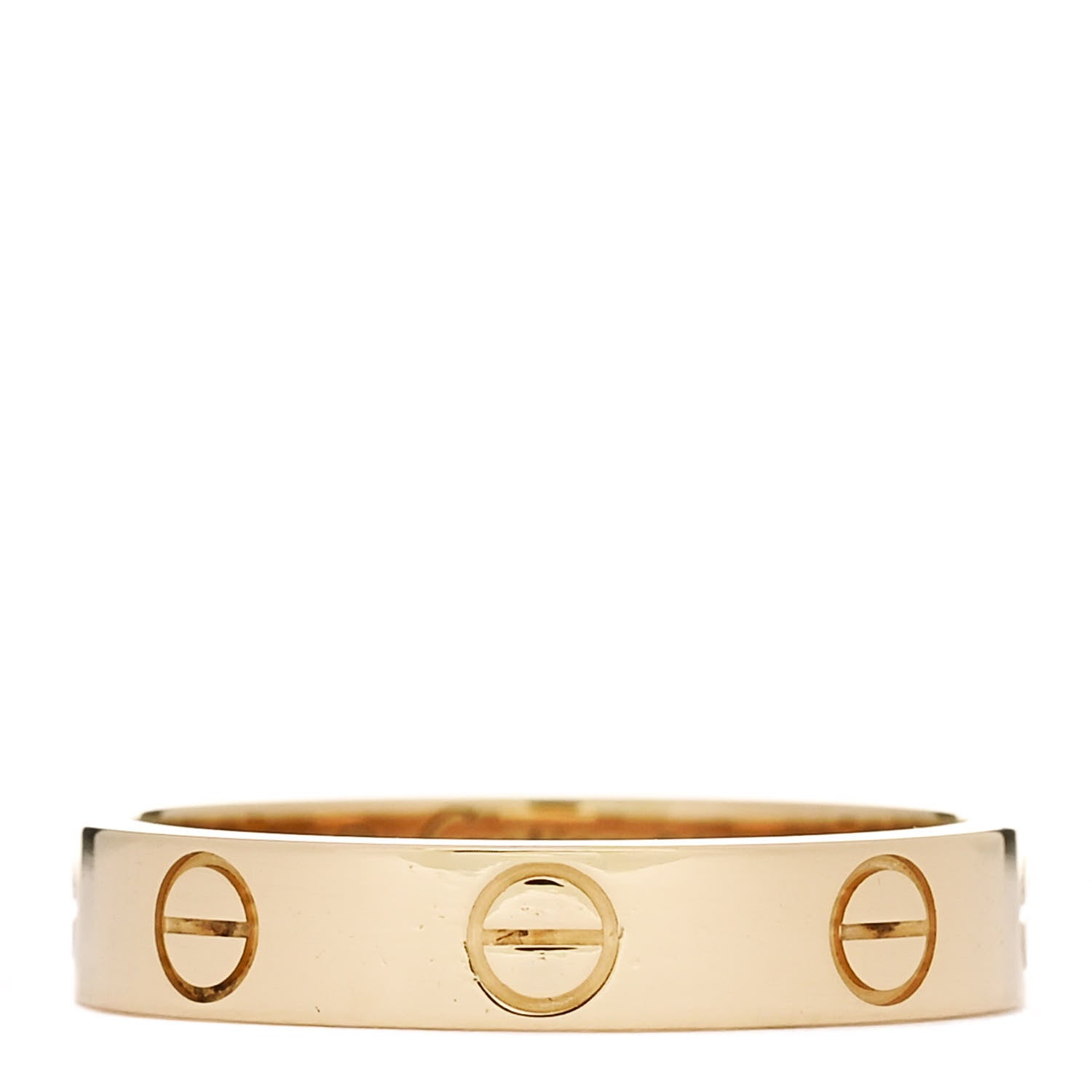 Cartier 18K Yellow Gold 3.5mm LOVE Wedding Band Ring 51 5.75 1 of 4