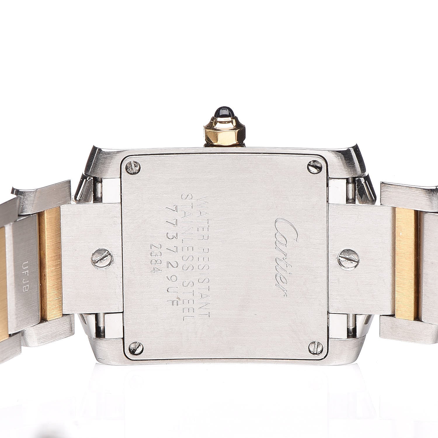 Cartier Stainless Steel 18K Yellow Gold 20mm Tank Francaise Quartz Watch 6 of 8