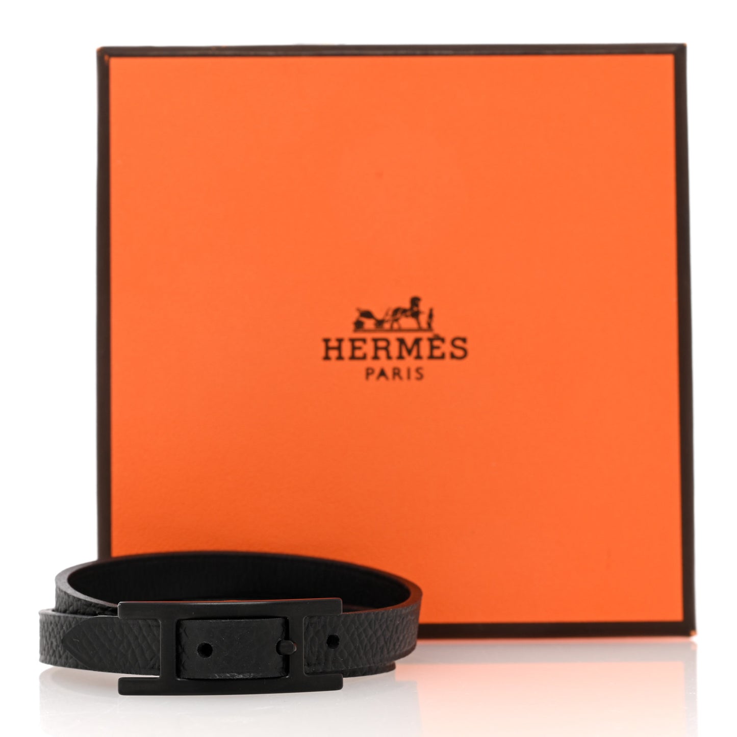 Epsom Behapi Double Tour Bracelet T3 Black