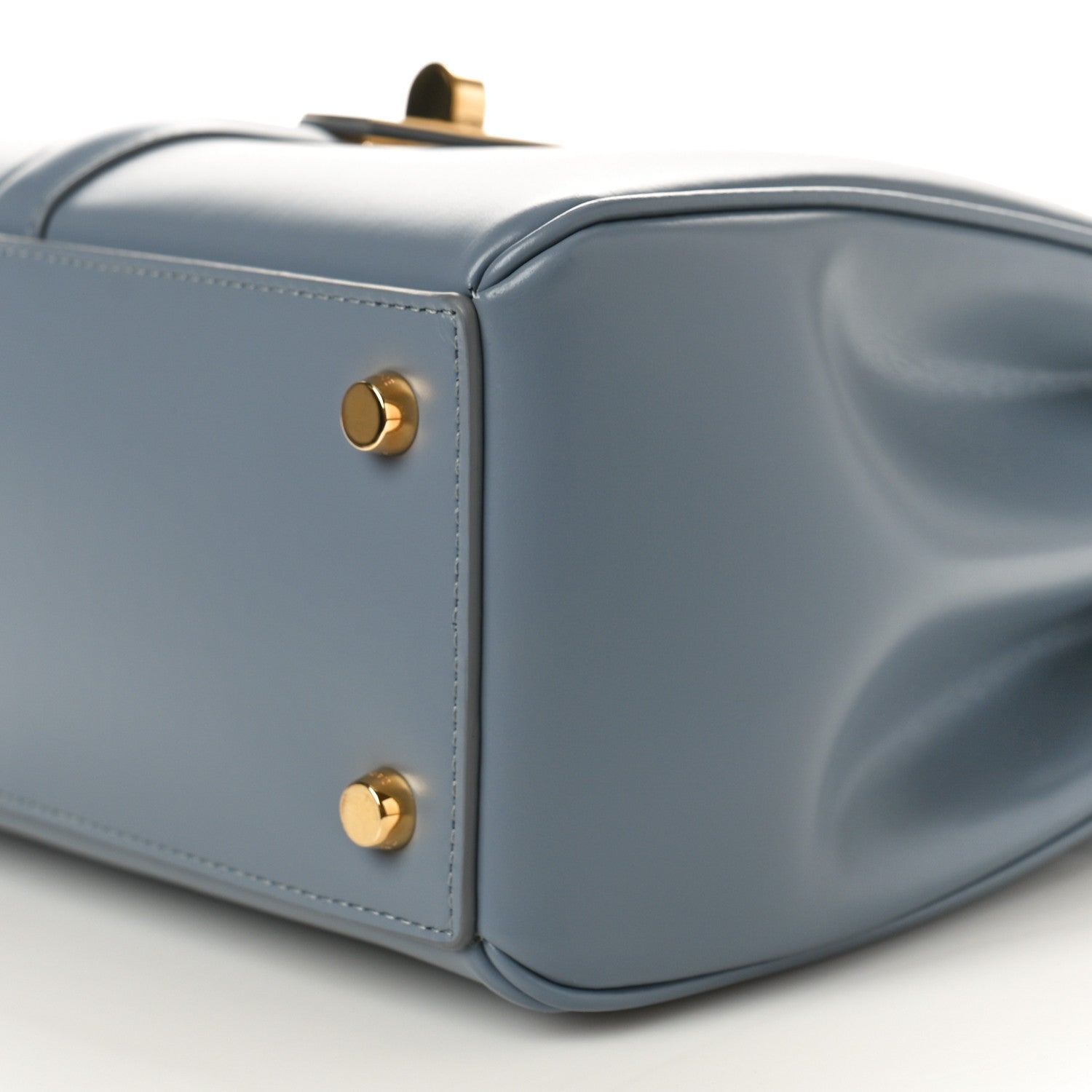 Celine Satinated Calfskin Small 16 Top Handle Bag Pale Blue 9 of 9