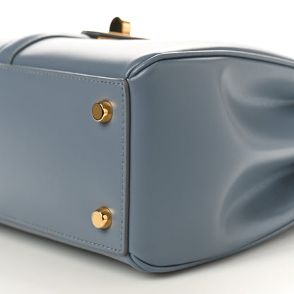 Celine Satinated Calfskin Small 16 Top Handle Bag Pale Blue 9 of 9