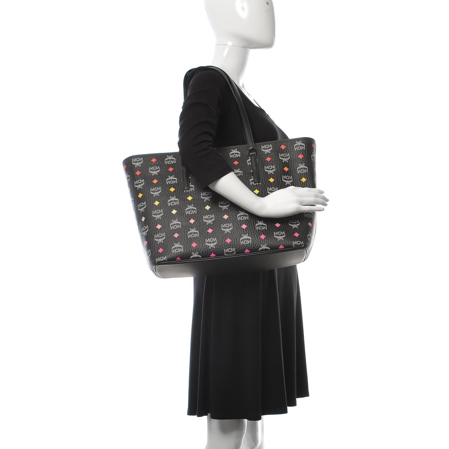 Visetos Spektrum Medium Anya Shopper Tote Black