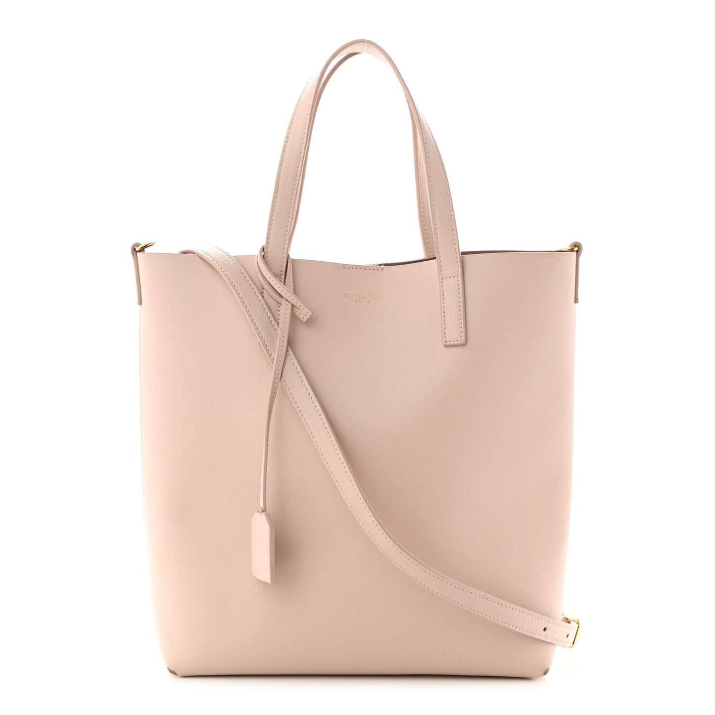 Calfskin Toy Shopping Tote Nude Powder