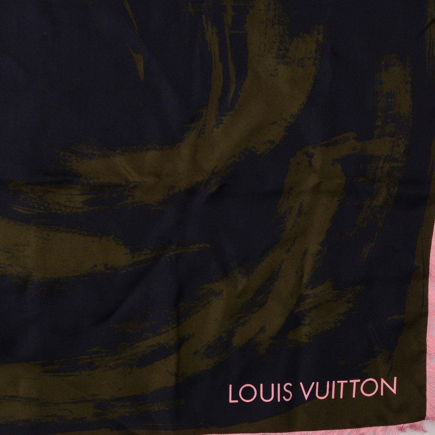Louis Vuitton Silk Arty Flower Scarf Marine 3 of 3