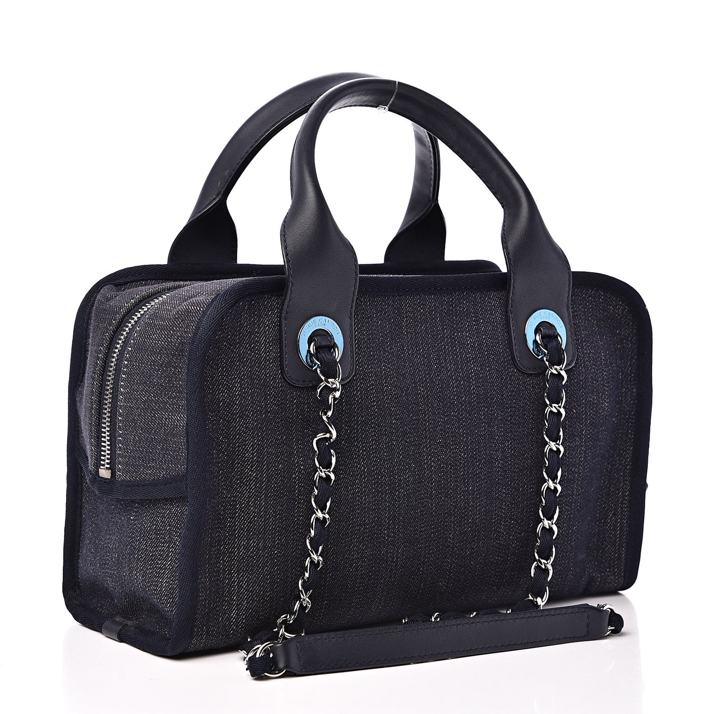 Denim Deauville Bowling Bag Dark Blue