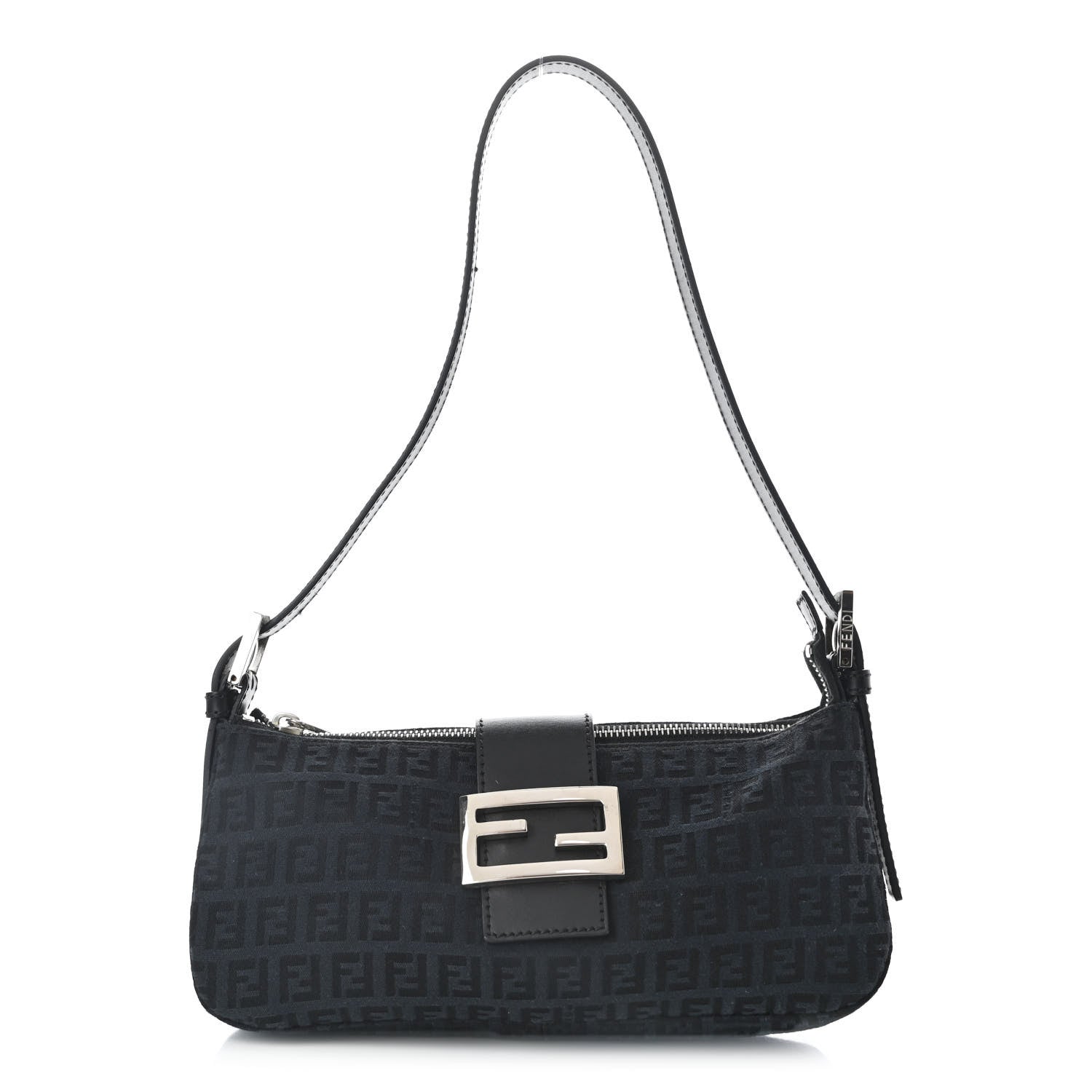 Fendi Zucchino Baguette Black 1 of 10