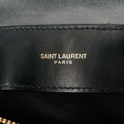Saint Laurent Calfskin Y Quilted Monogram Small Loulou Chain Satchel Black 6 of 11