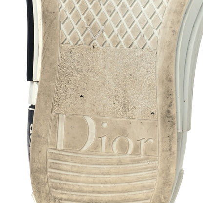 Christian Dior Technical Canvas Oblique Pixel Mens B23 High Top Sneakers 35 Beige Blue 8 of 16