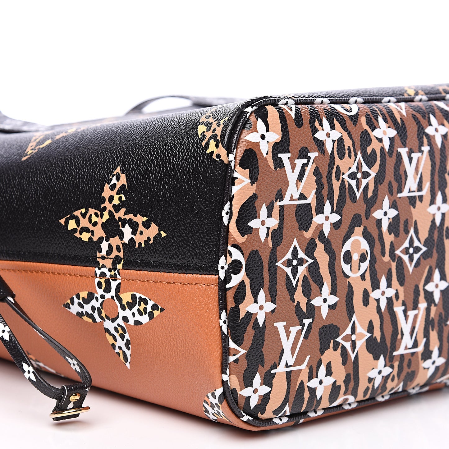 Monogram Giant Jungle Neverfull MM Black