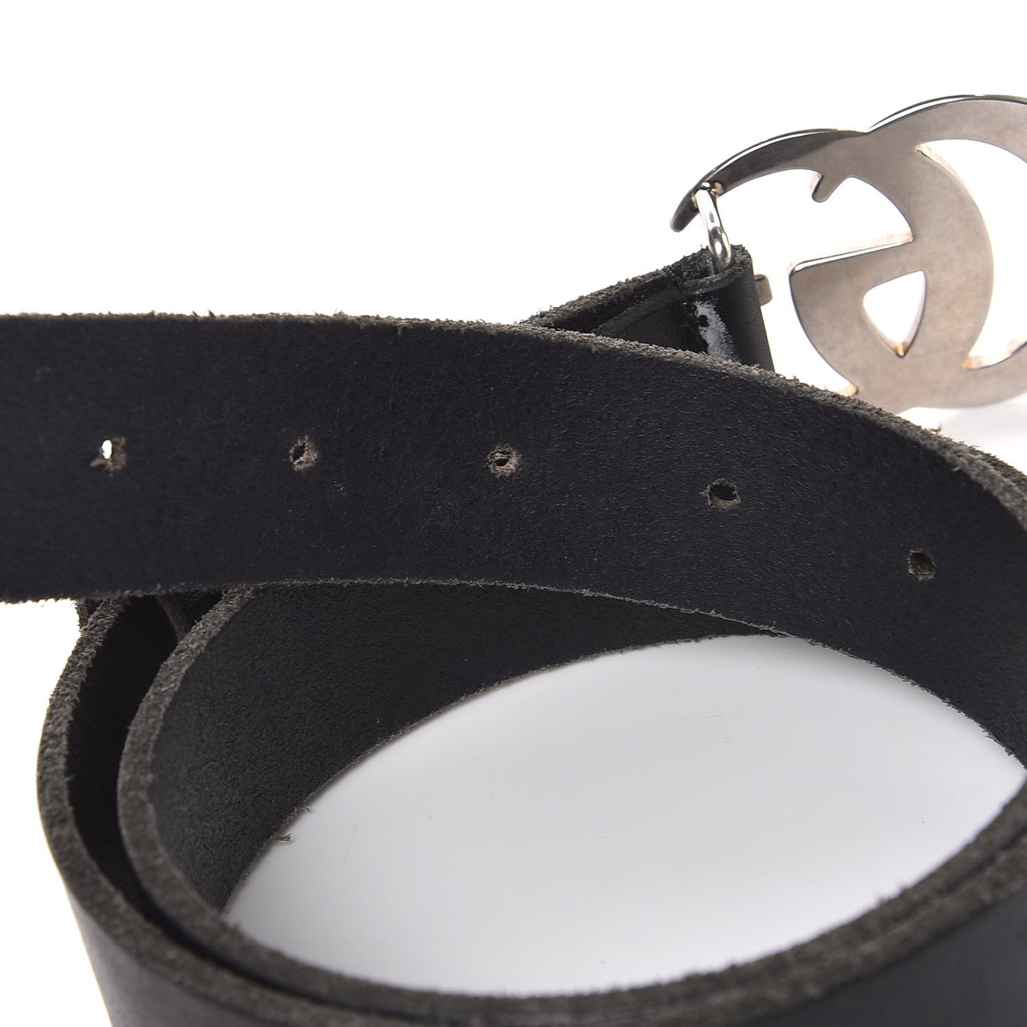 Cuoio Toscano Nickel Double G 30mm Belt 75 30 Black
