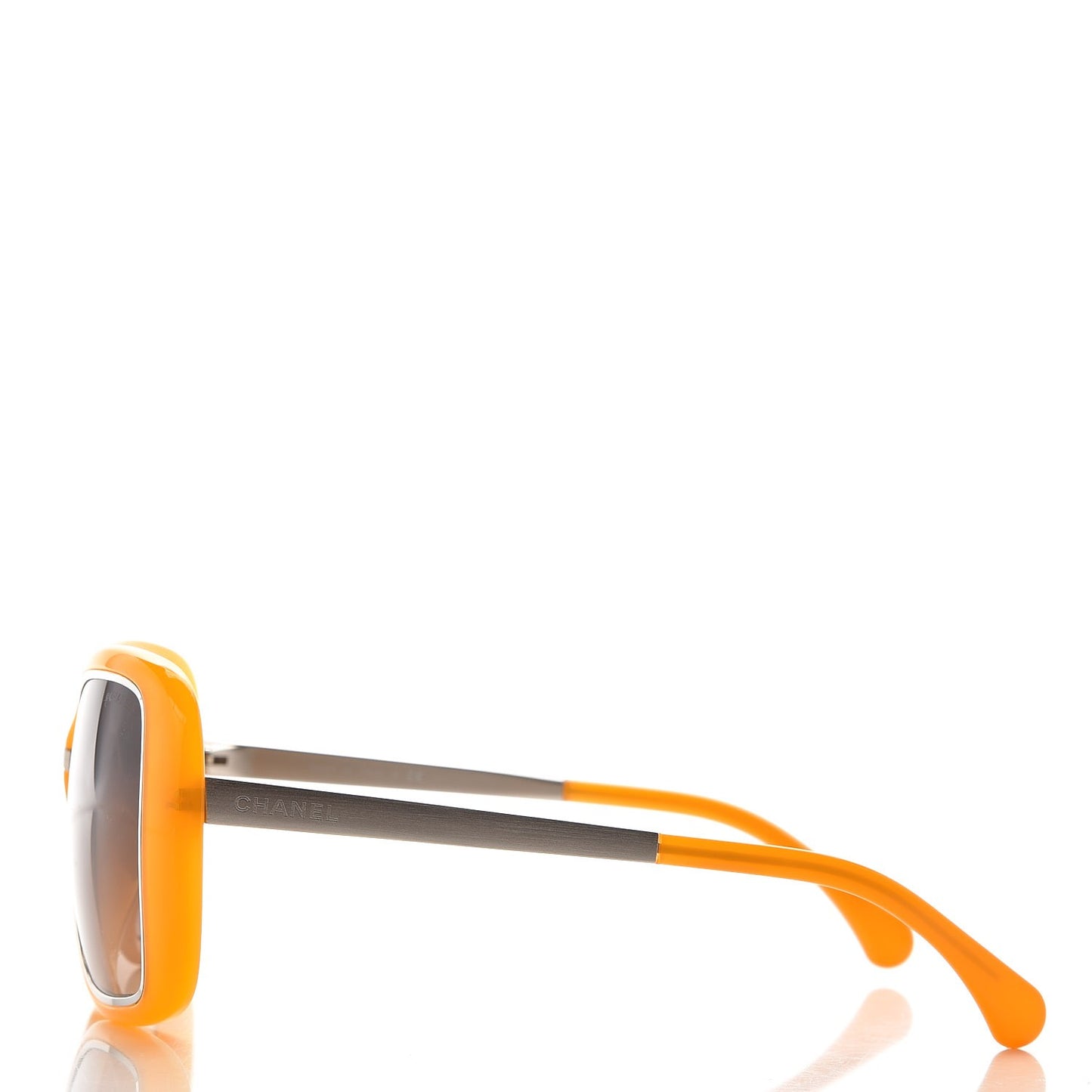 Oversize CC Logo Sunglasses 6044-T Yellow