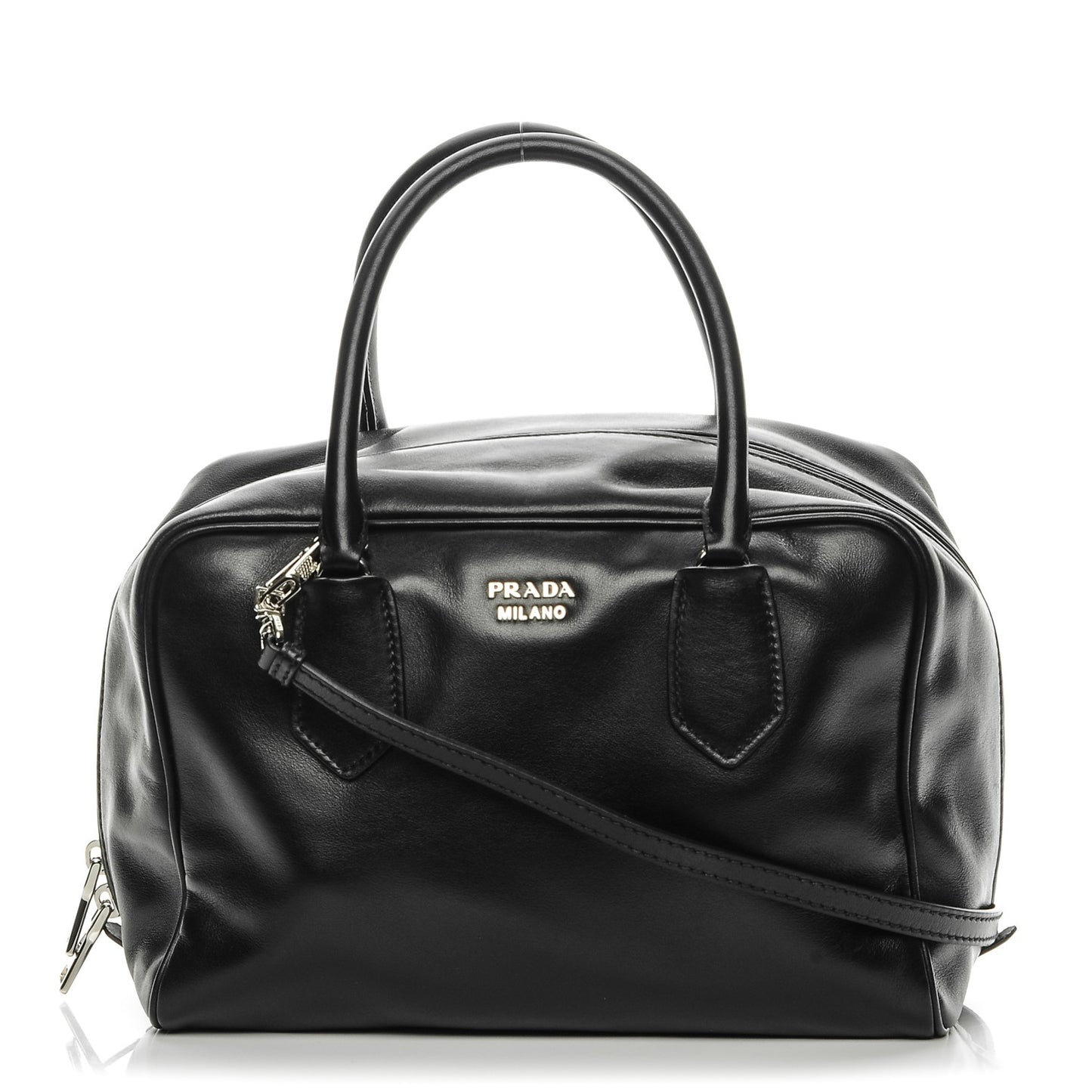 Soft Calf Medium Inside Tote Black Mughetto