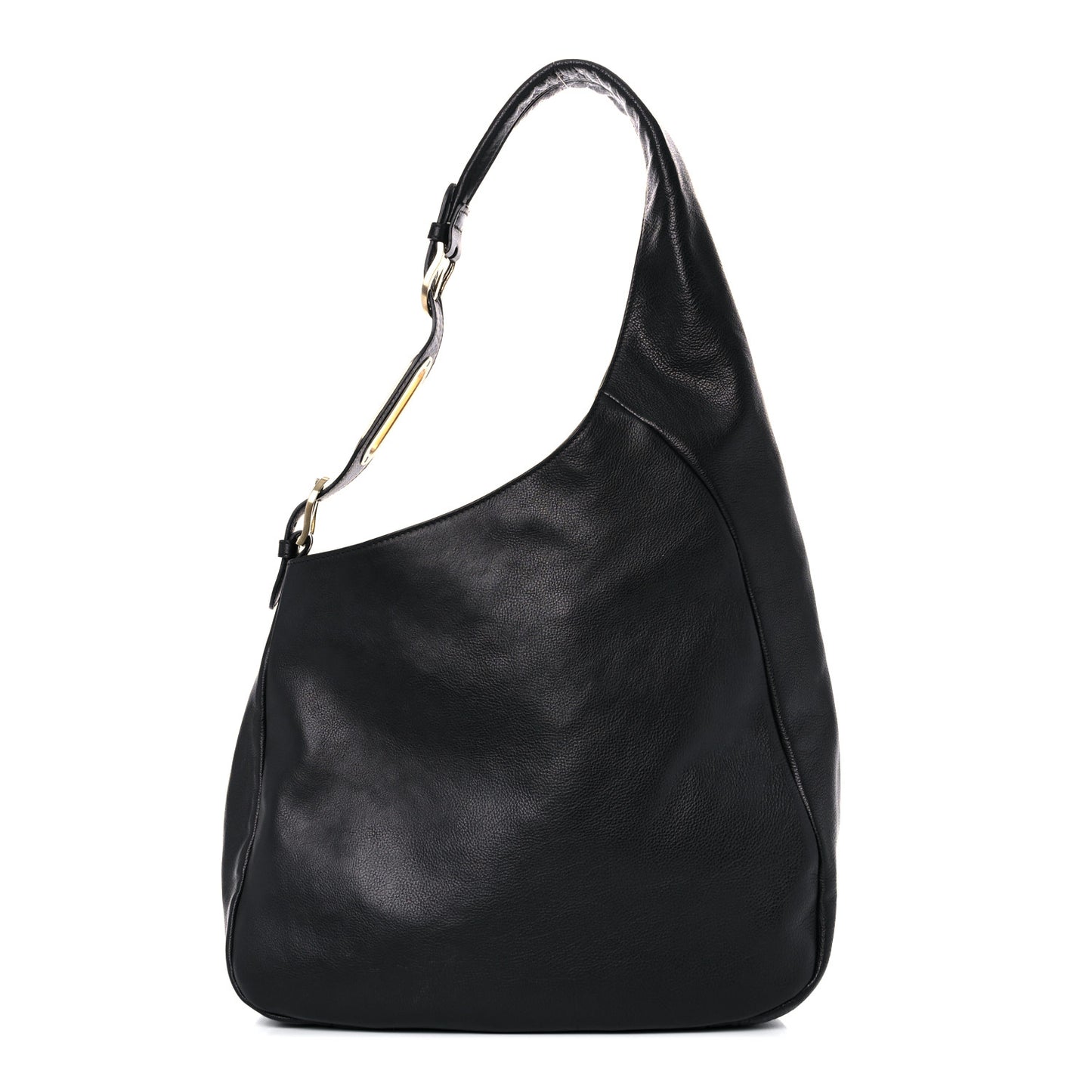 Calfskin Hobo Black