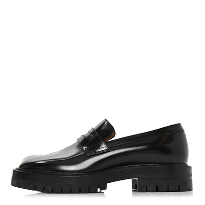 Maison Margiela Brushed Calfskin Tabi Mens Loafers 39 Black 1 of 8