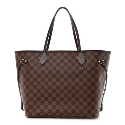 Louis Vuitton Damier Ebene Neo Neverfull MM Rose Ballerine 1 of 12
