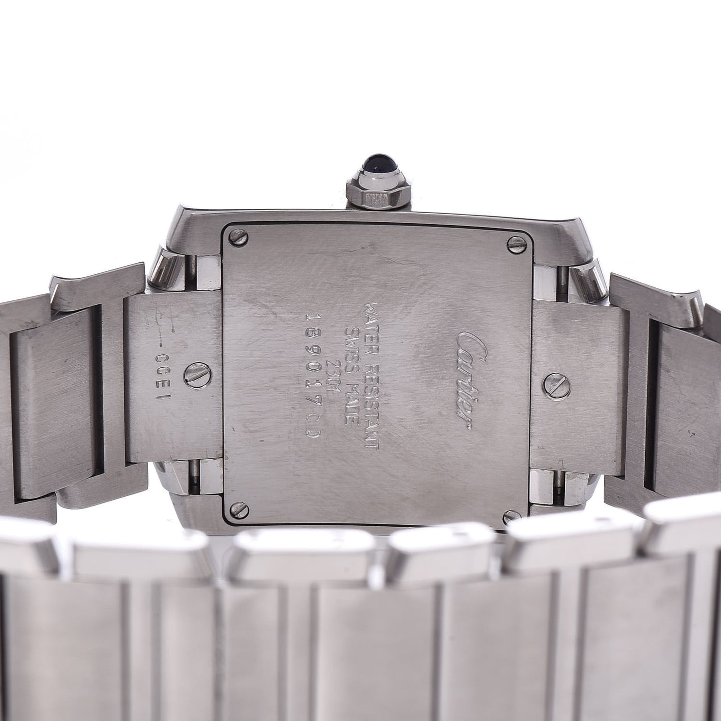 Stainless Steel 25mm Tank Francaise Quartz Watch