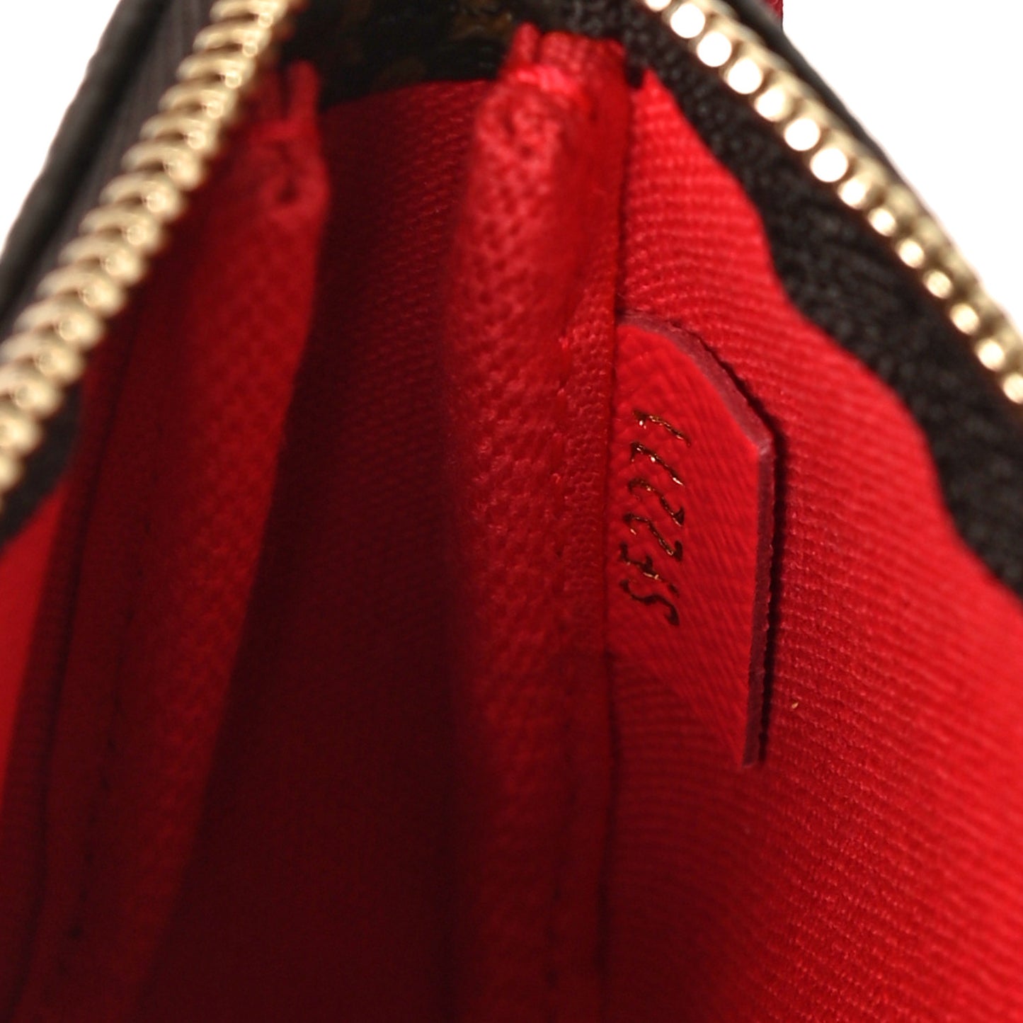 Monogram 2021 Christmas Animation London Mini Pochette Accessories Red