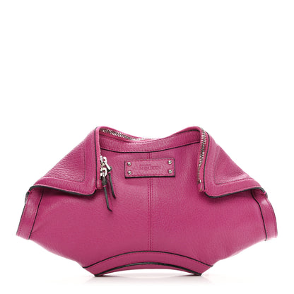 Alexander McQueen Calfskin De Manta Clutch Pink 1 of 14