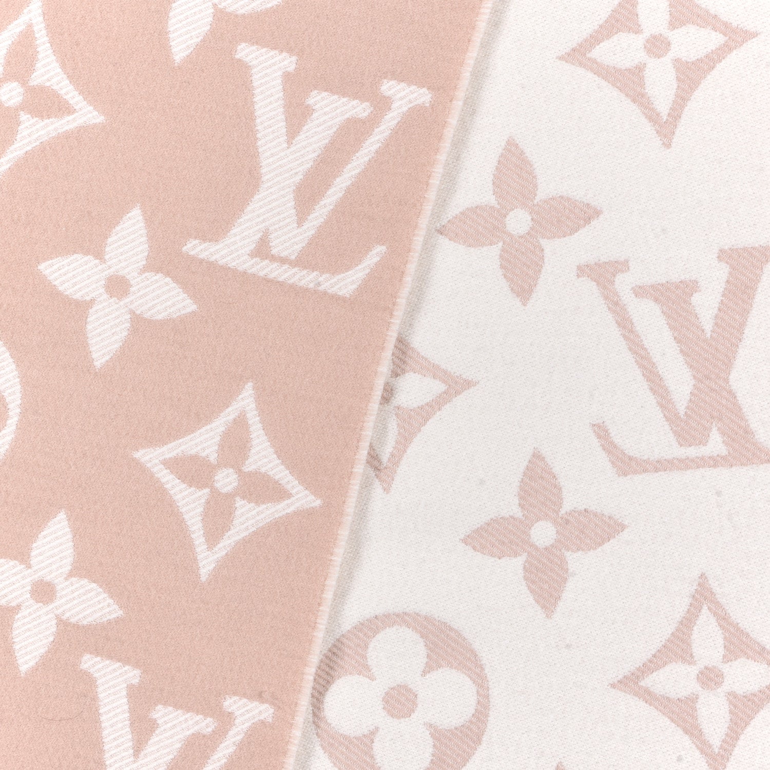 Louis Vuitton Wool Monogram Simply LV Scarf Beige 3 of 4