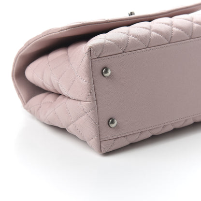Chanel Caviar Quilted Small Coco Handle Flap Pink 6 of 10