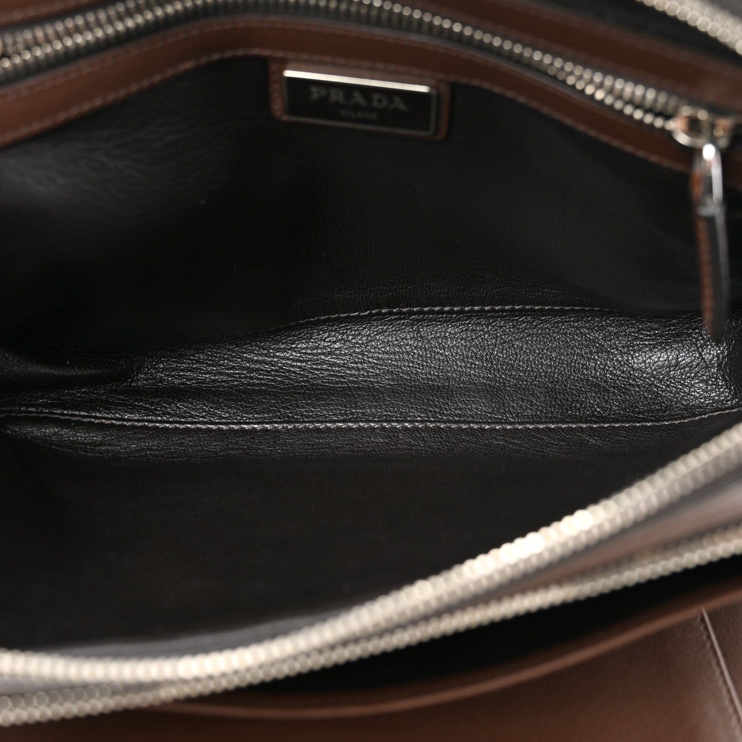 Prada Vitello City Travel Pouch Bruciato 6 of 13