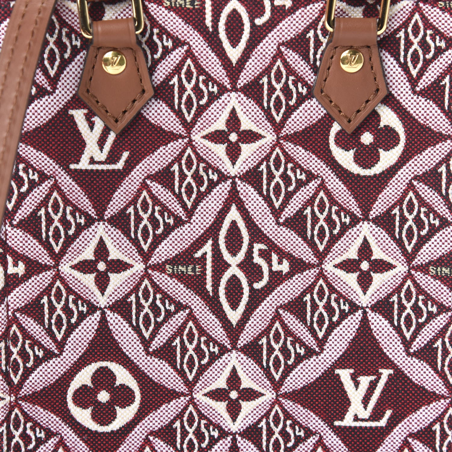 Louis Vuitton Jacquard Since 1854 Petit Sac Plat Bordeaux 9 of 10