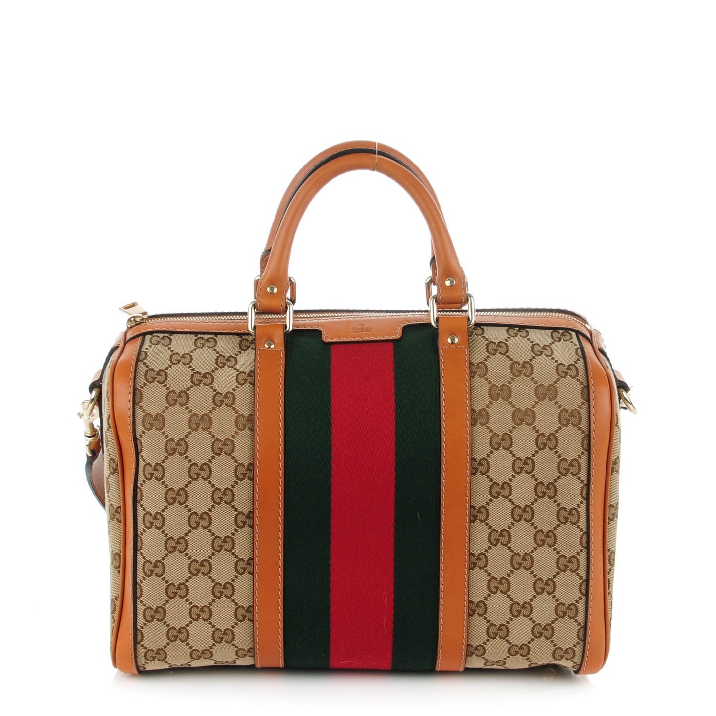 Monogram Vintage Web Medium Boston Tobacco