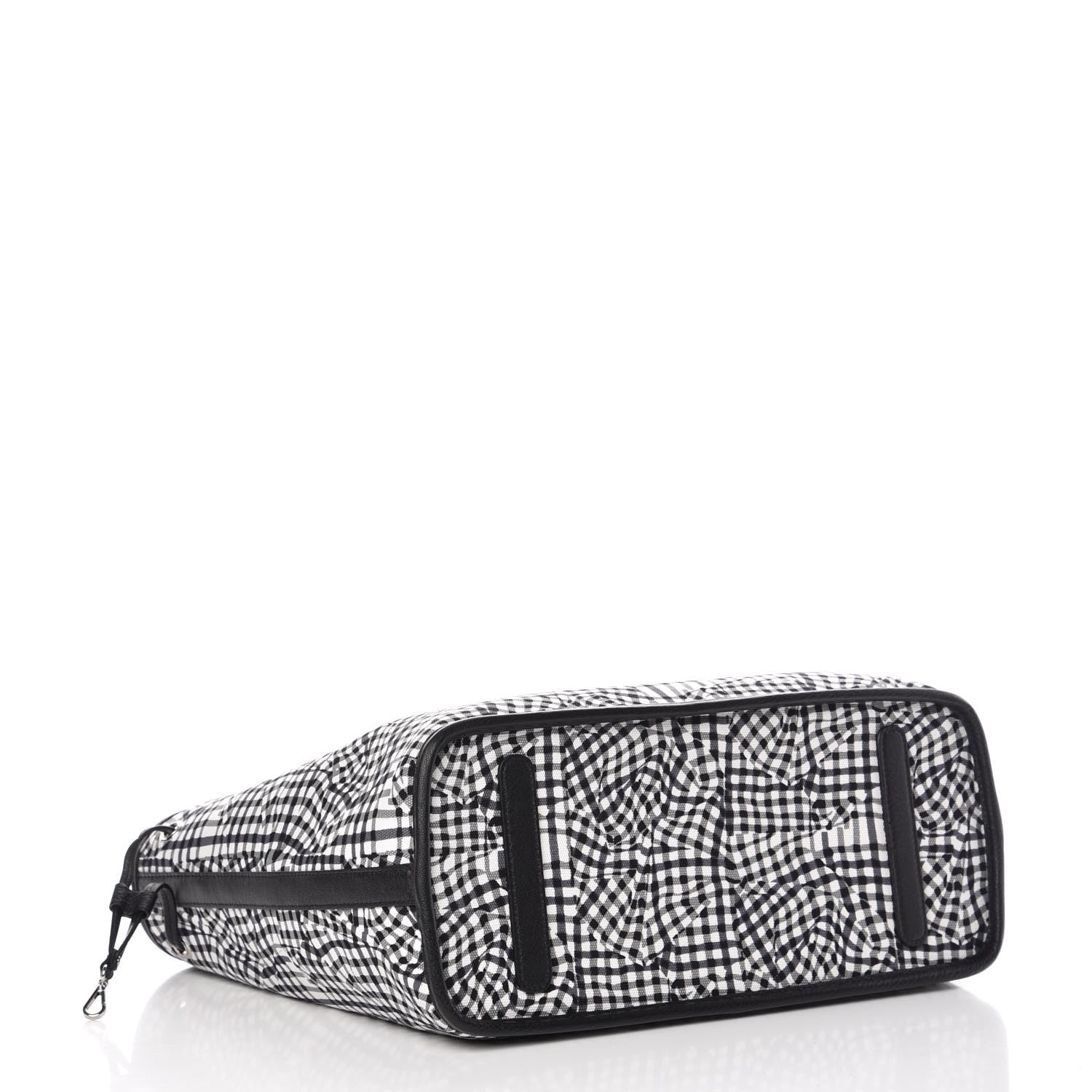 MCM Visetos Medium Reversible Shopper Tote Black 8 of 16