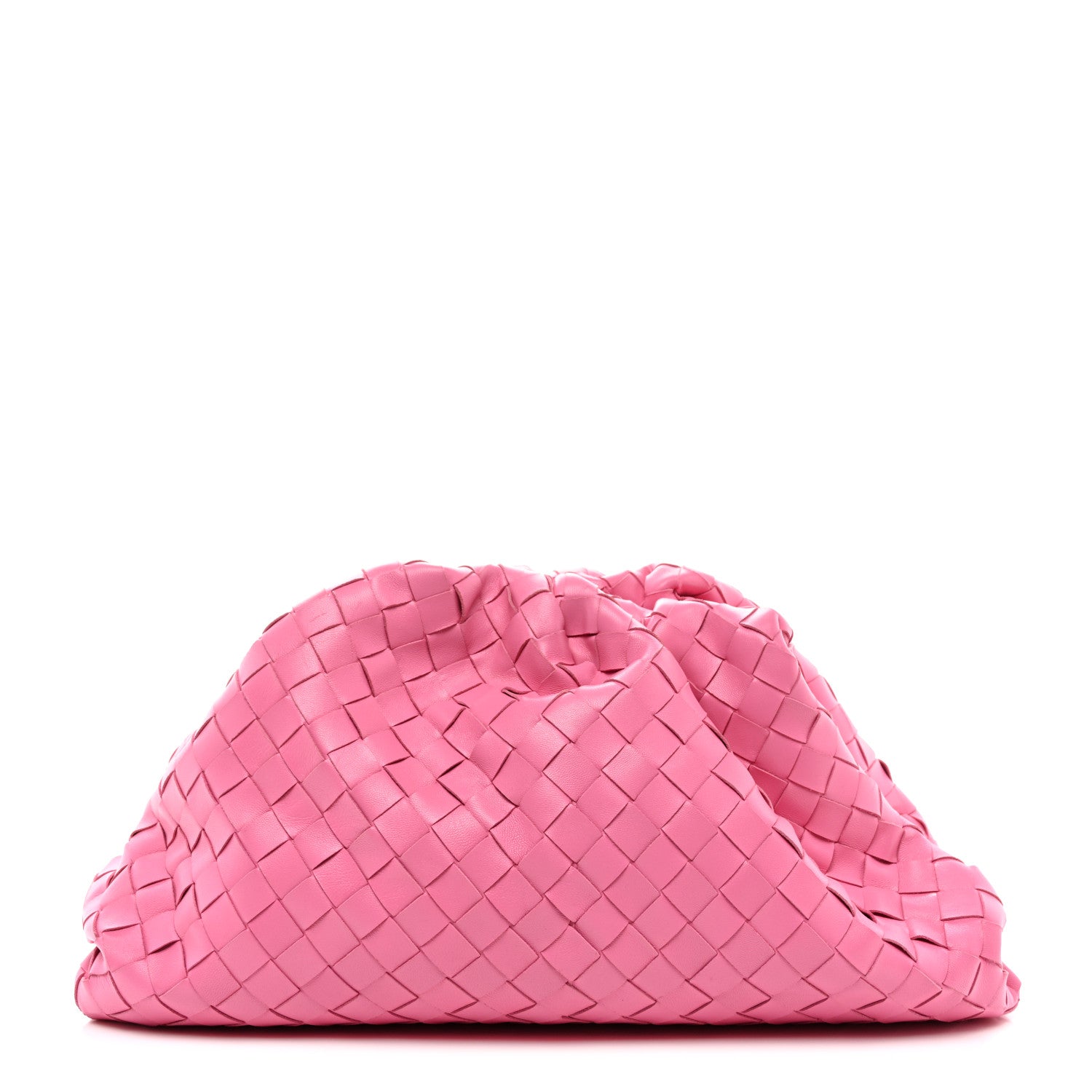 Bottega Veneta Nappa Maxi Intrecciato The Pouch Oversized Clutch Pink 1 of 9