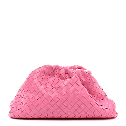 Bottega Veneta Nappa Maxi Intrecciato The Pouch Oversized Clutch Pink 1 of 9