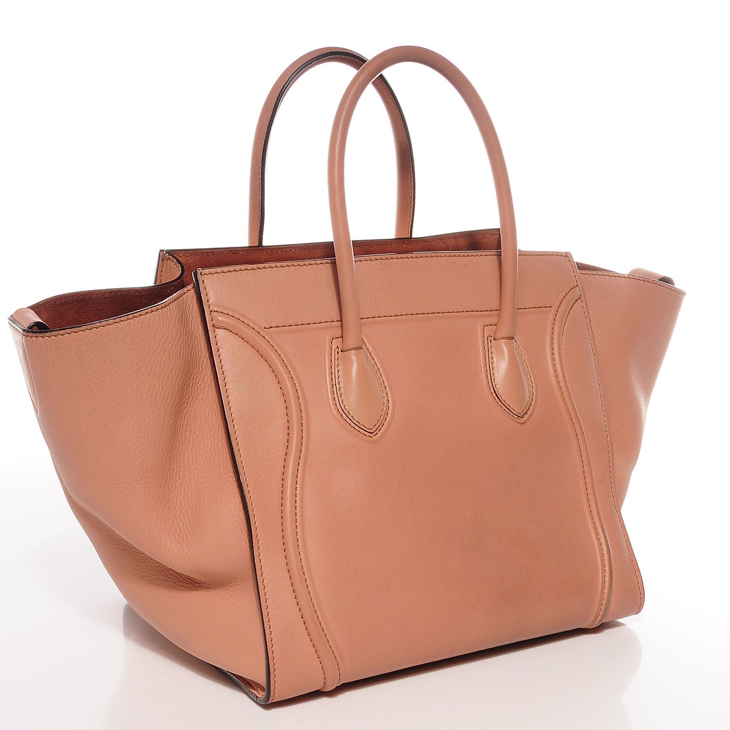 Celine Supple Calfskin Medium Phantom Luggage Flesh 4 of 9
