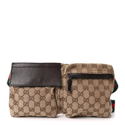 Gucci Monogram Web Belt Bag Dark Brown 1 of 10