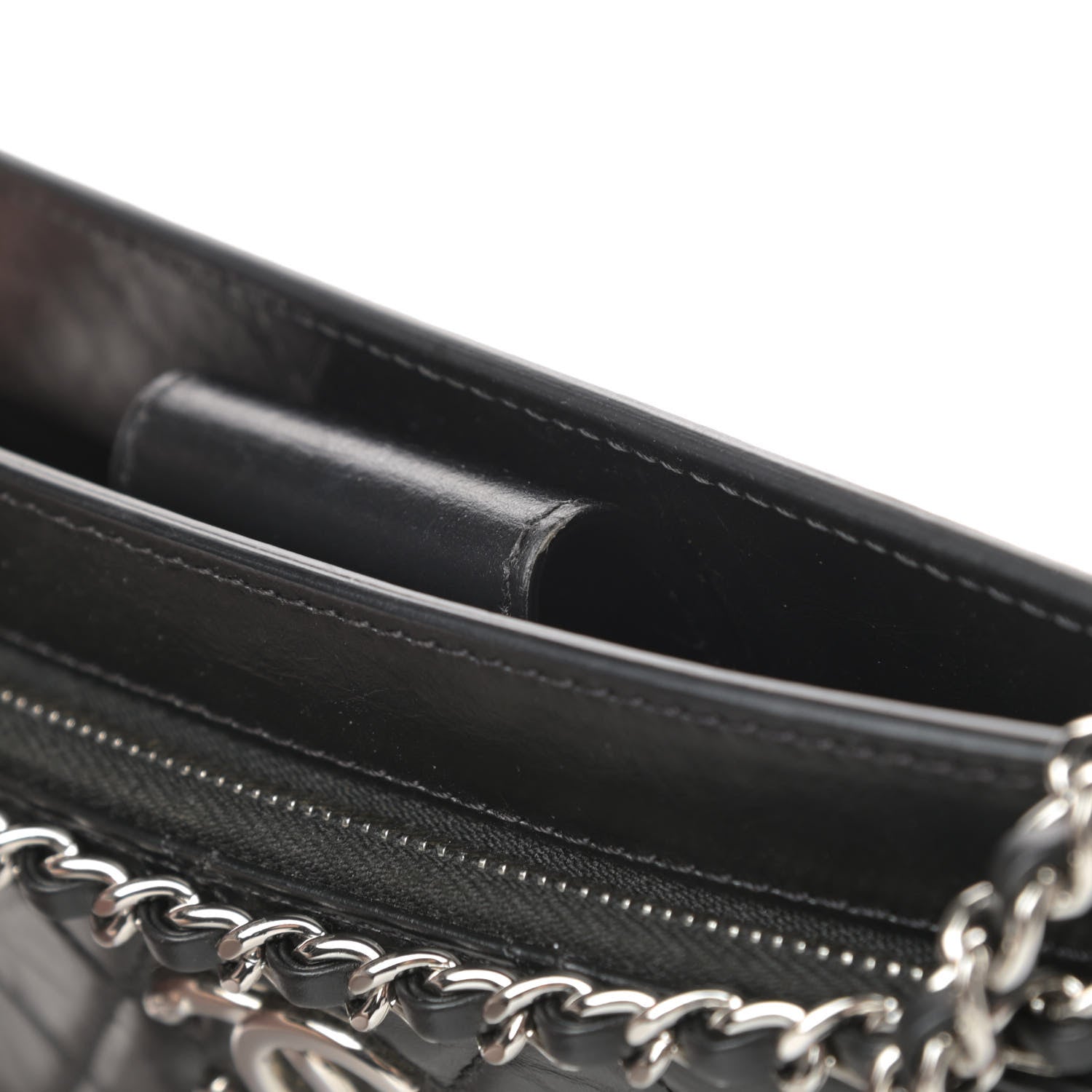 Chanel Aged Calfskin Quilted Shoulder Bag Black 13 of 13