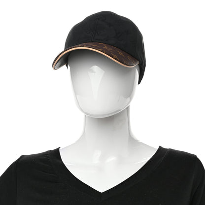 Louis Vuitton Polyester Silk Monogram LV Get Ready Cap M Black 2 of 10