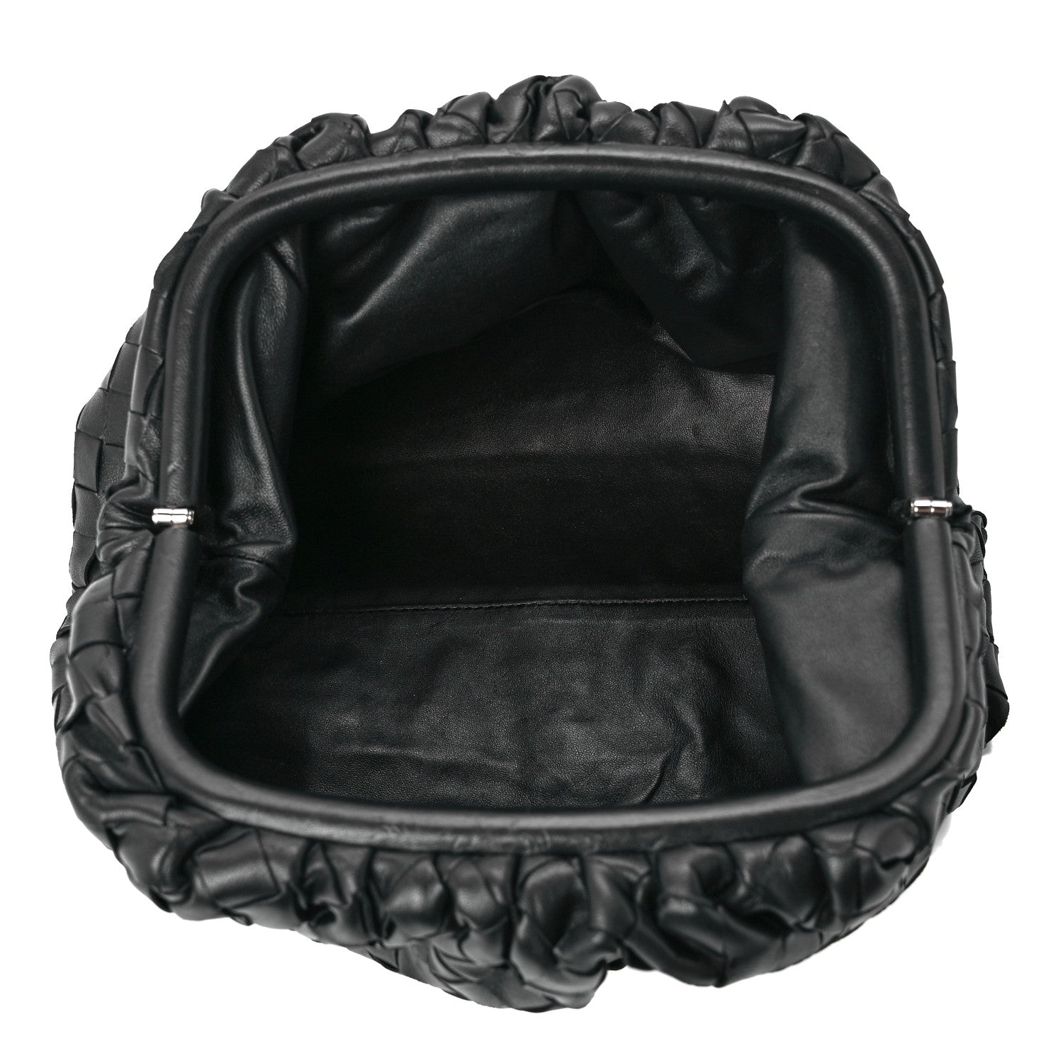 Bottega Veneta Nappa Intrecciato Teen Pouch Black 5 of 12