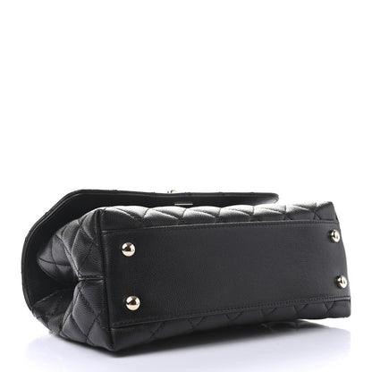 Chanel Caviar Quilted Mini Coco Handle Flap Black 4 of 9