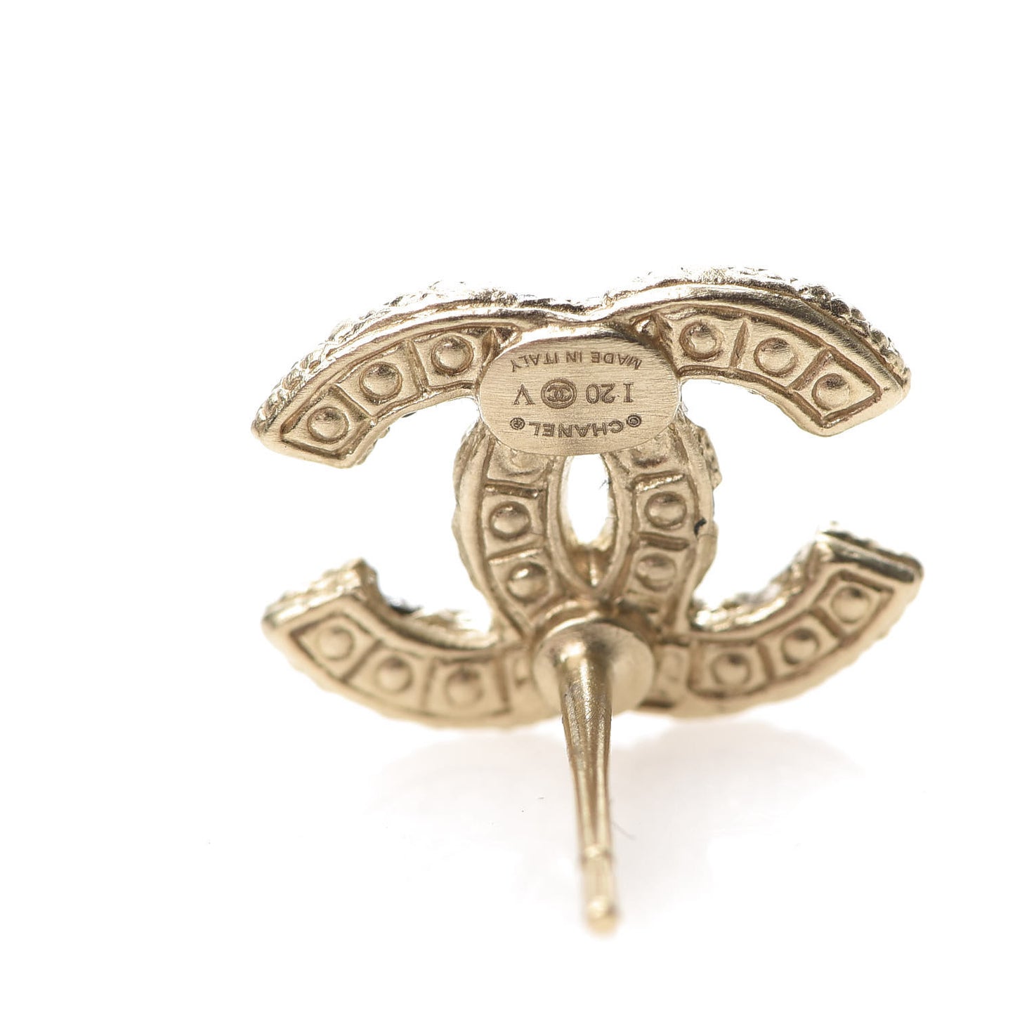 Pearl CC Earrings Gold
